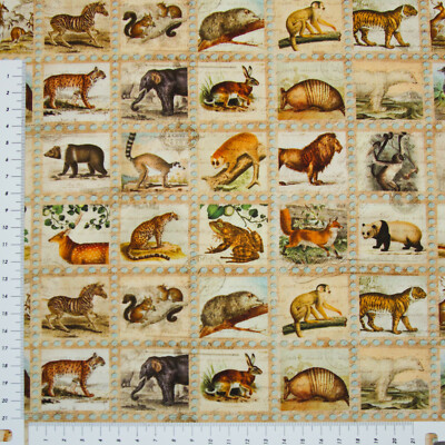 Afrikanische Tiere  Robert Kaufman Patchwork BW (3131)