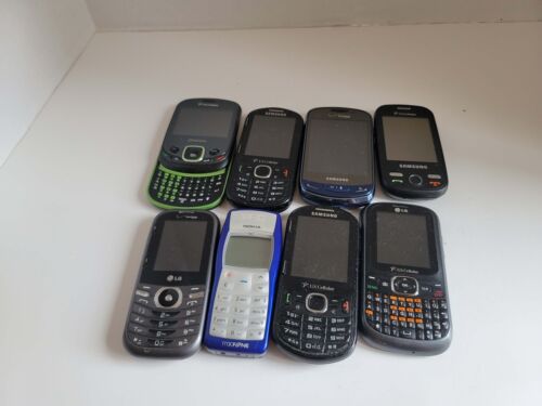 Vintage Lot Of Cell Cellular Phones Untested Parts Repair or Work? Sold As Is - Afbeelding 1 van 4