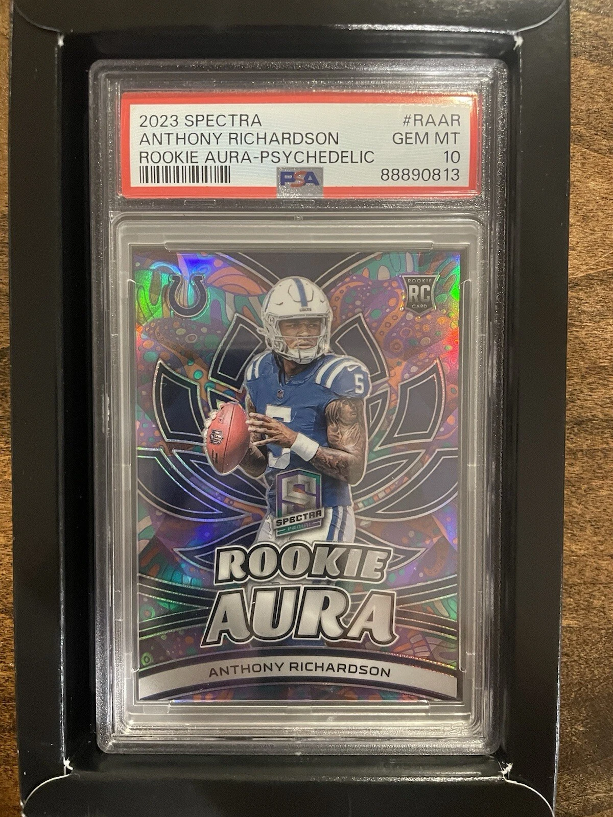 Anthony Richardson Panini Spectra Rookie Aura #RAAR Psychedelic