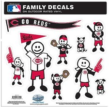 Cincinnati Reds 9 Piece Jumbo Family Decals NEW Auto Car Stickers Emblems MLB