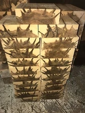 2 Pc. Premium  Ambrosia Maple  turning pc 6 x 6  x 2"  CLEAN!!!