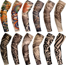 12 mangas de tatuaje para brazo con protecci n solar UV para hombres y mujeres