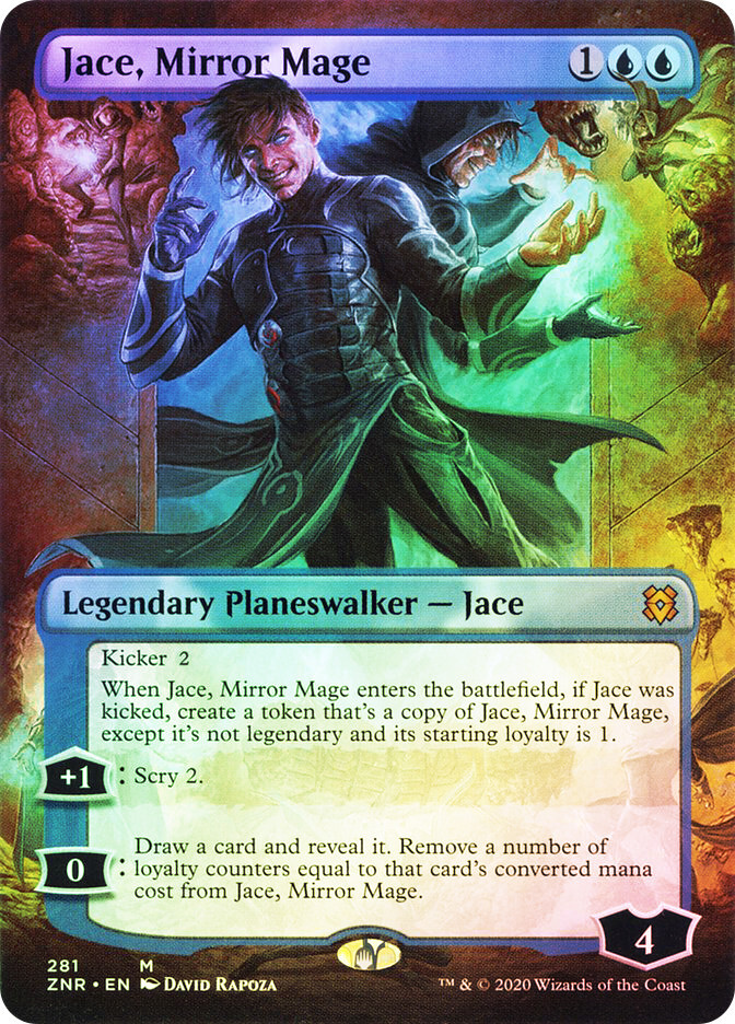MTG FOIL Jace, Mirror Mage Borderless - Zendikar Rising #281 | eBay