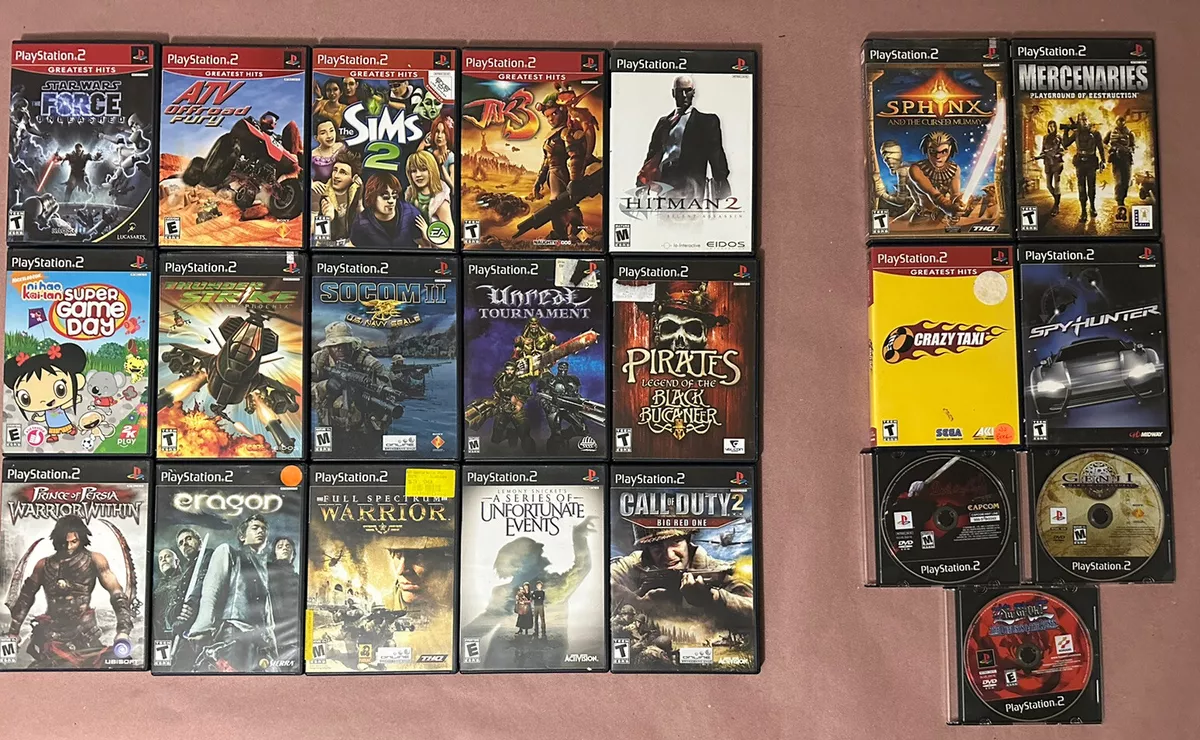 Playstation 2 (PS2) - 22 game lot - Most CIB with Manual! *NO SPORTS TITLES*