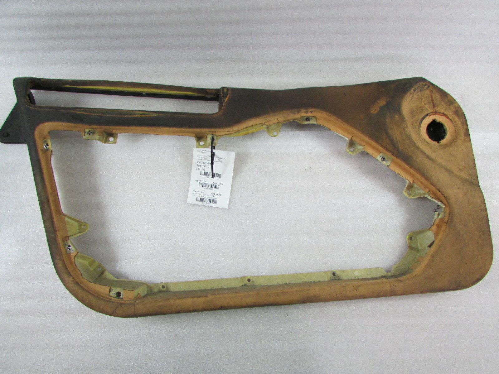 Ferrari 599 GTB, LH, Left Outer Door Panel, Beige/Red Stitching, P/N 68782905