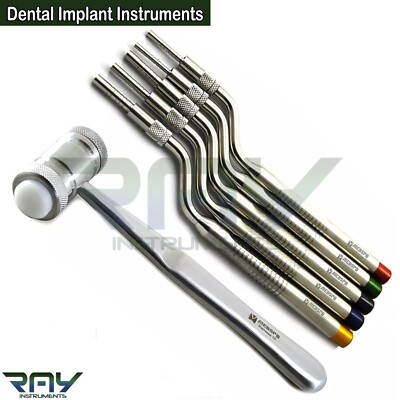 Implant Surgery Sinus Lift Instruments Offset Concave Bone Hammer Mead Mallet