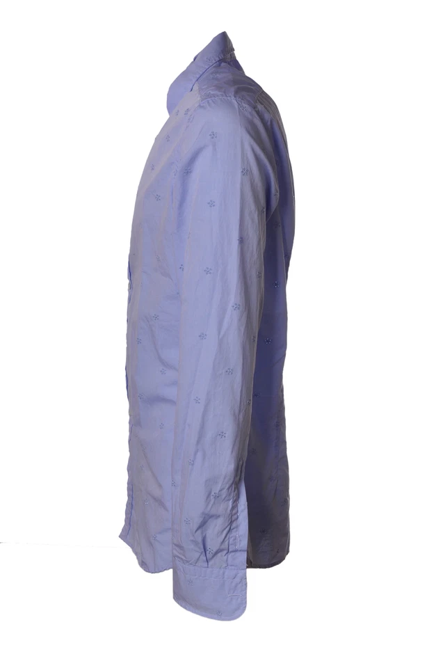 Aglini - Camisa - Hombre - Azul - 3180601B184128 Foto 3 de 4