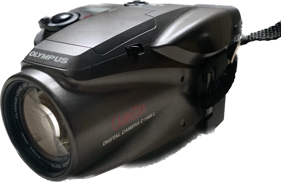 Olympus C-1400L Camedia Black Digital Camera 1.4 MP DigiCam 1997 JAPAN - BROKEN - Bild 4 von 4