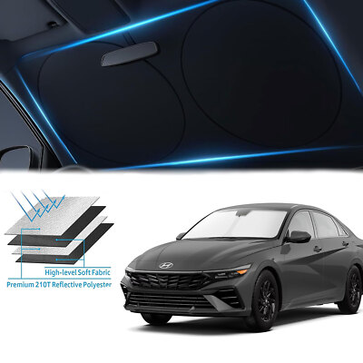 For 2021-2025 Hyundai Elantra Windshield Sun Shade Sun Visor UV Block Shield