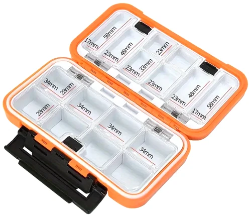 1x Fishing Lure Bait Tackle 2 Layer Storage Box Case Waterproof Compartments NEW - Picture 65 of 150