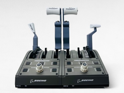B737 Thrustmaster TCA Upgrade Addons, Full Electronic Throttle Levers, Gray - Picture 16 of 18