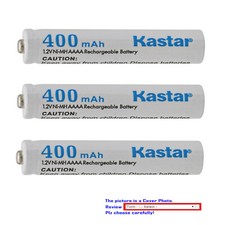 Kastar Ni-MH AAAA Battery 1.2V 400mAh for Surface Pro 3/4 Pen, Bamboo Ink Pen