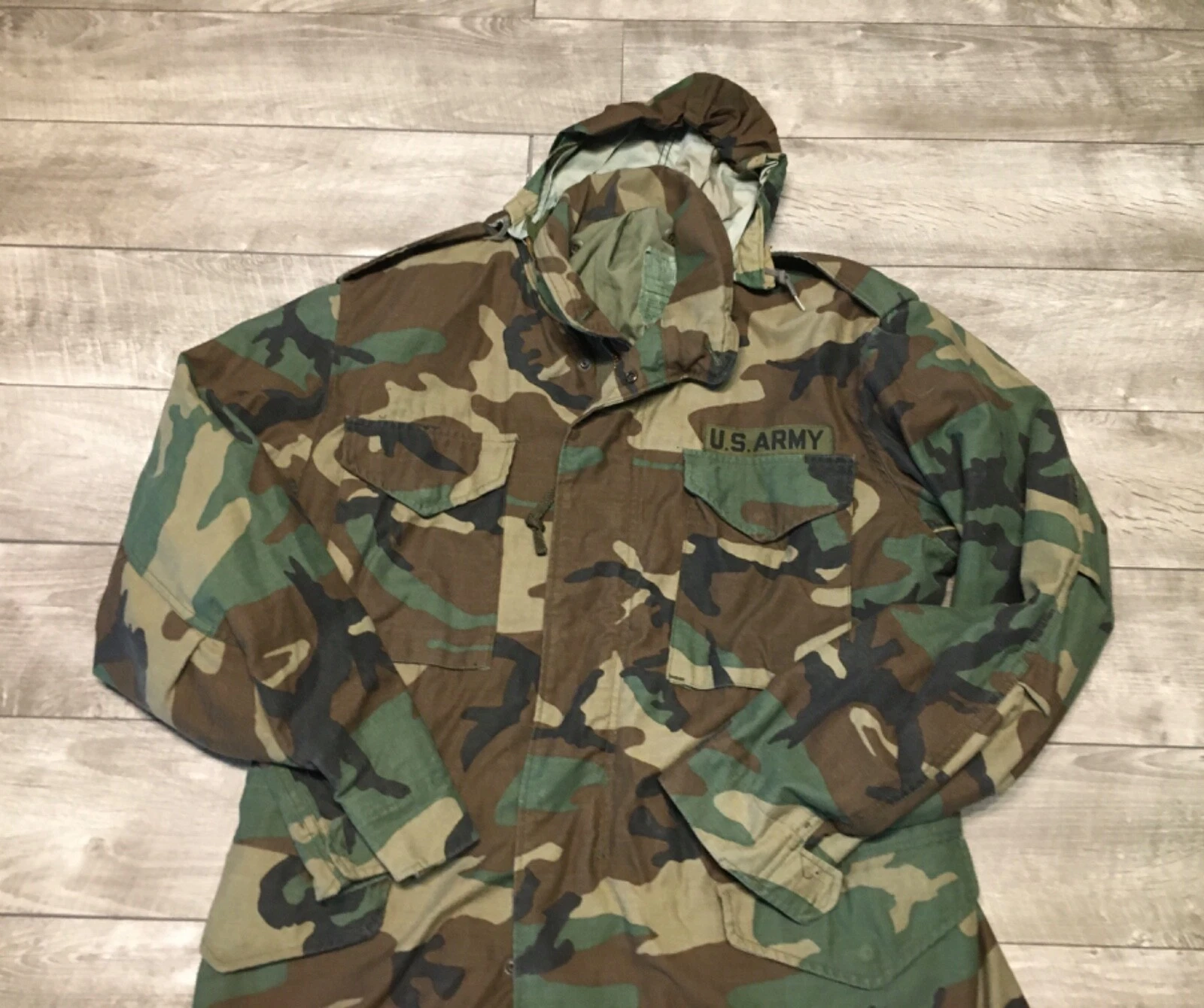alpha-industries camo cold weather military vintage jacket