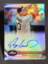 2012 Topps Finest REFRACTOR AUTO Ryan Lavarnway 066/198