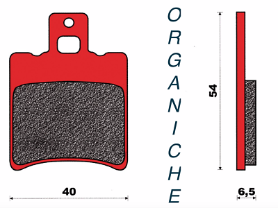 COPPIA PASTIGLIE FRENI FERODO POSTERIORE Aprilia Scarabeo Deluxe 50 - Foto 3