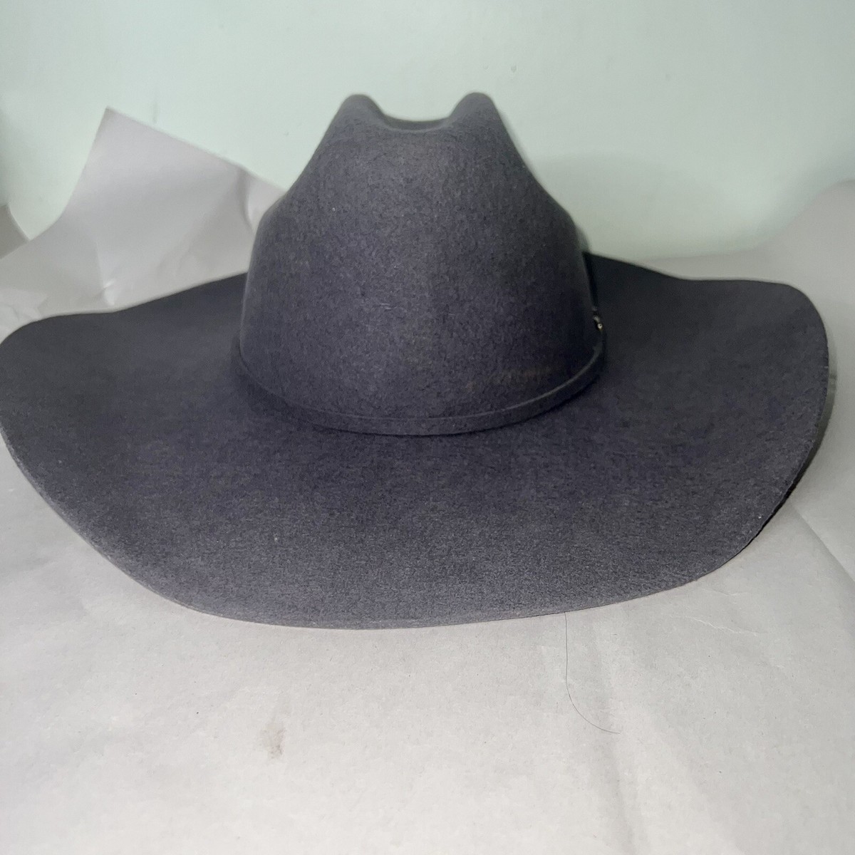 Chapeau Cowboy Cody James 3X - Gris Laine Mélangée - Taille 7 1/2 - Occasion US