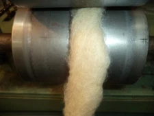  White Washed Jacob's Cross Wool Roving 4 oz bags