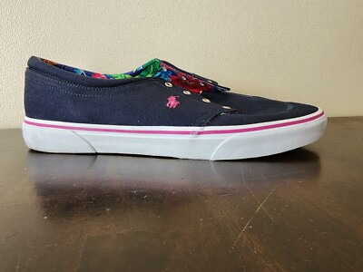 Polo Ralph Lauren Faxon Low Cotton Pink Lace Up Sneakers Size 9 POLO RALPH LAUREN FAXON X LOW TOP MEN main image 3