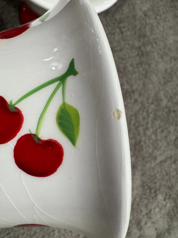 Sonoma Cherries Jubilee Juego de 6 Cuencos de Helado **ENCONTRADO RARO** Juego Retirado Foto 4 de 4