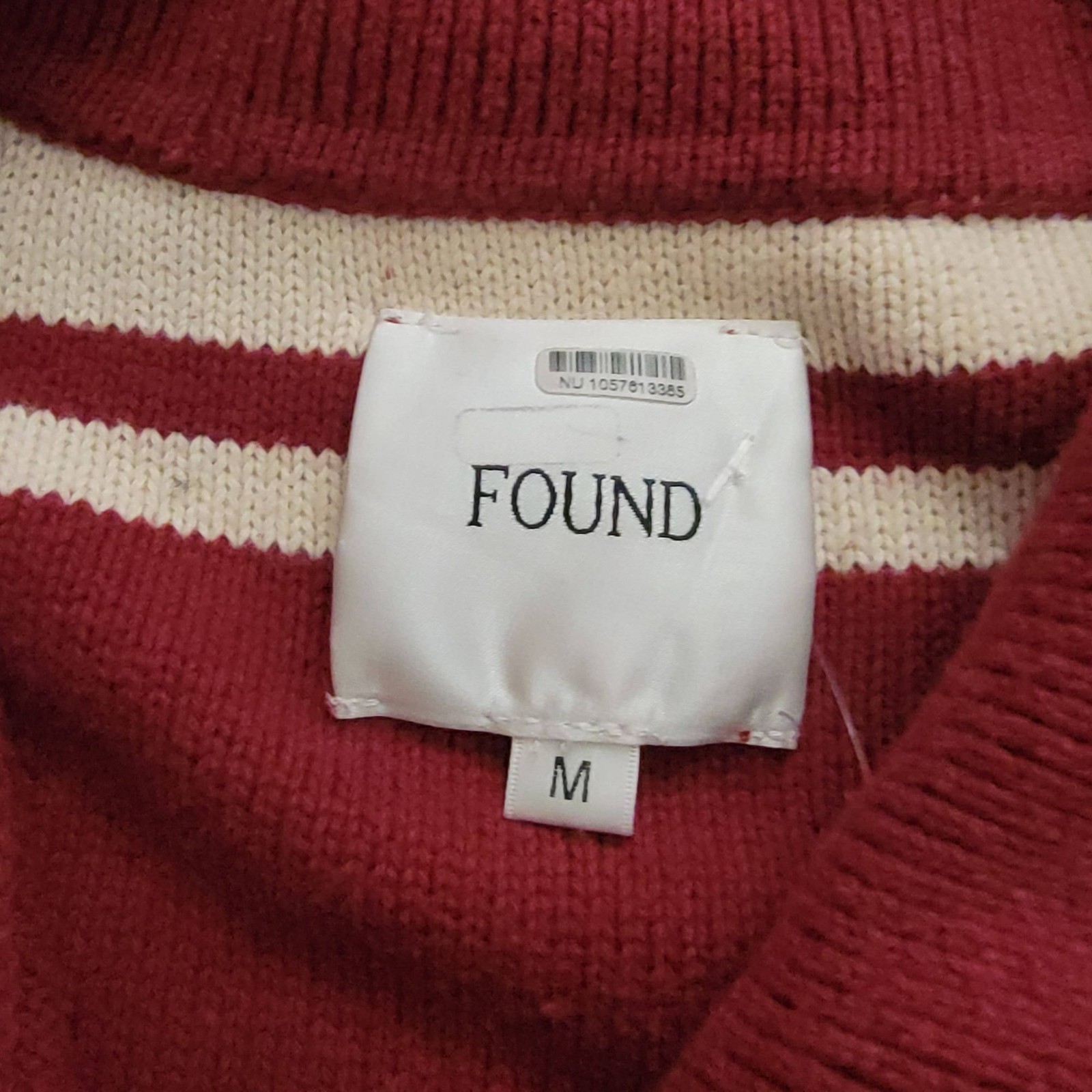 Found Varsity Patchwork Knit Cardigan Womens M Em… - image 10