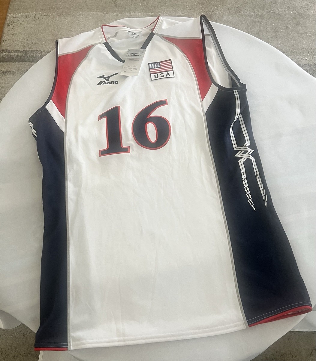 NEW Mens Mizuno Team USA Volleyball Jersey # 16 Jason Jablonsky Sz