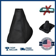 Custom Leather Shift Boot Cover For 2004-2006 Pontiac Gto - Red Stitch Usa Made Custom Leather Shift Boot Cover For 2004-2006 Pontiac Gto - Red Stitch Usa Made