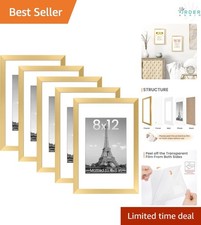 Gold Picture Frame Set - 8x12 inches
