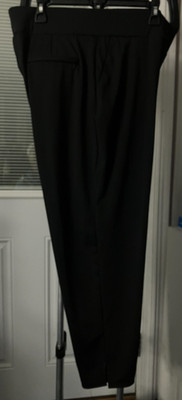 NWOT ALFANI L BLACK PANTS 80% POLYESTER 20 % SPANDEX STRETCH PULL ON #NV03
