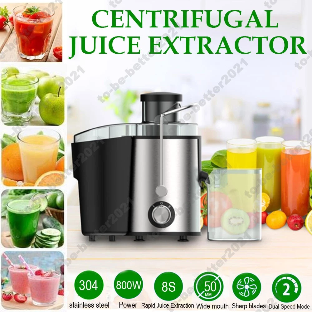 800W Whole Fruit and Vegetable Centrifugal Juice Extractor Juicer Making Machine