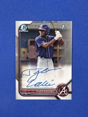 2022 Bowman Chrome Tyler Collins Prospect Auto #CPA-TCS autograph