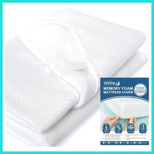 Twin Size Memory Foam Mattress Topper Cover, 1-2 Inch Zippered Removable Cool...