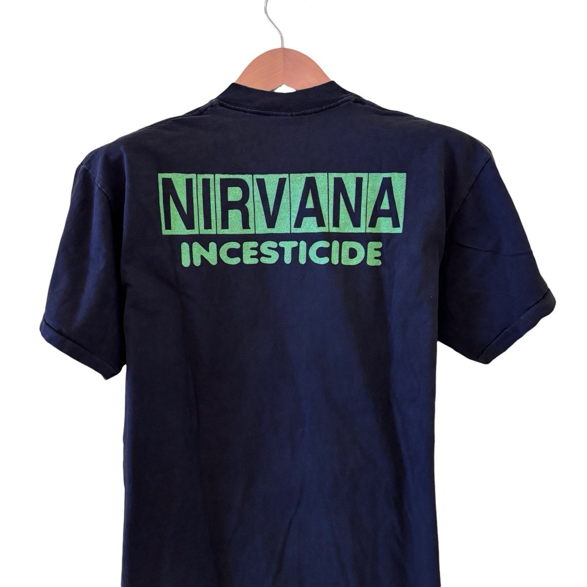 Nirvana Incesticide 90s Vintage Reprint Single Stitch Black T