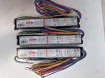 Lot of 3 GE UltraMax GE432MAX-G-N T8 Electronic Ballasts 120-277V New