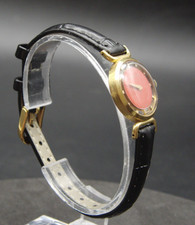 Juvenia 924856 Woman's Mechanical Black Leather Strap Wrist Watch