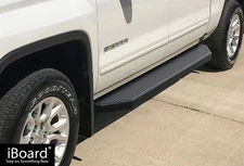 APS Stain Black 6" Nerf Bar Fit 07-18 Chevy Silverado GMC Sierra Crew Cab