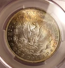 1904-O CACG MS64 Morgan Dollar Beautiful Rainbow Toned PQ New Orleans Mint