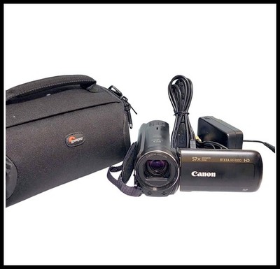 Canon VIXIA HF R800 HD Digital Camcorder 57X Advanced Zoom Black Case Charger