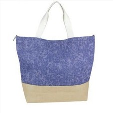 Huge Inventory Sale- Lot of 5 Navy Washed Canvas Tote Bags - Price to SALE