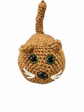 New Handmade Crochet Plushie Cat Kitten brown orange