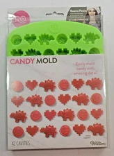Wilton Silicone Candy Mold 42 Cavities Dishwasher Safe Rosanna Pansino