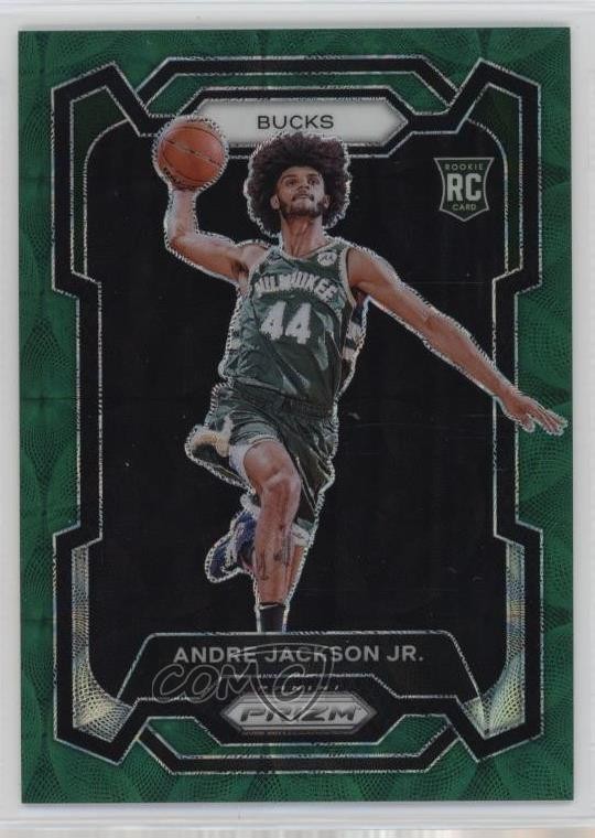 2023-24 Panini Prizm Choice Green Prizm /8 Andre Jackson Jr #131 10zd