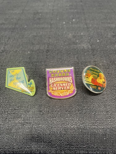 Waffle House Pins Lot of 3 Lapel PinsCollectible Coca Cola