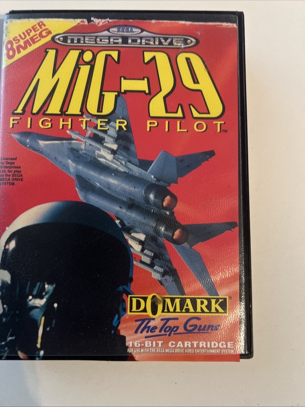 MiG-29 Fighter Pilot Sega Mega Drive PAL Boxed Tested Complete Flight