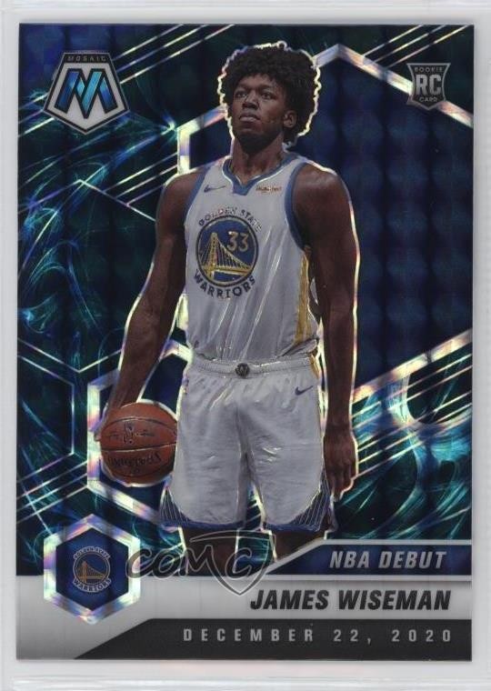 2020-21 Panini Mosaic NBA Debut Genesis Mosaic Prizm James Wiseman #266 13d7