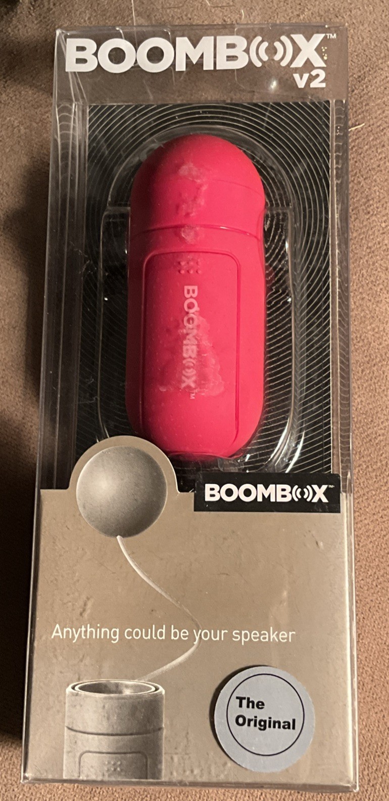BOOMBOX V2 The Original Speaker Red NEW NIB Make Anything A 