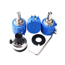 10 Gang Wendel Drahtpotentiometer 1K Ohm -100K Ohm 2 W Poti.. Potiachse 6,35mm