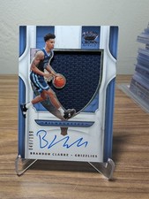 2019-20 Panini Crown Royale Brandon Clarke Jersey RC Auto /199 Grizzlies