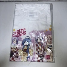 Lucky Star T-Shirt KADOKAWA Size L Authentic Anime Collectible Japan