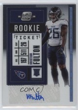 2020 Panini Contenders Optic Rookie Ticket Auto Kristian Fulton #155 Auto 8x7