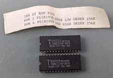 IBM AT ROM BIOS Set, VTG OEM 6181028 6181029 Mask ROM Chip Kit